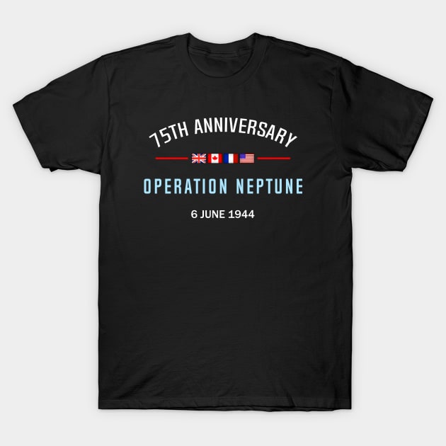 D Day Operation Neptune T-Shirt by SeattleDesignCompany